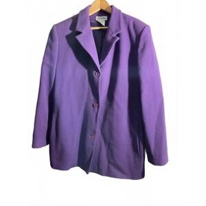 Harve Bernard Sport  Wool/Cashmere  Blend Coat - Size 16